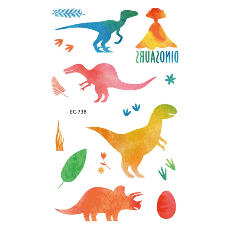 Dinosaur Tattoo Set